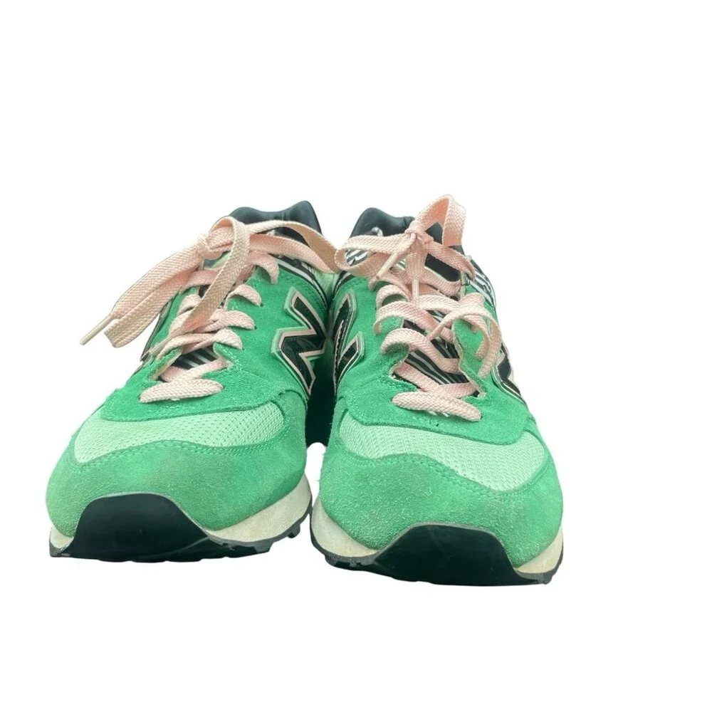 New Balance 574 Classics Palm Springs Sneakers Women’s 11 Green Pink Shoes - Picture 2 of 8